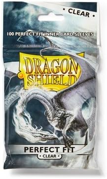 Dragon Shield Perfect Fit Inner Card Sleeves - 100ct Card Sleeves (Various Colors)