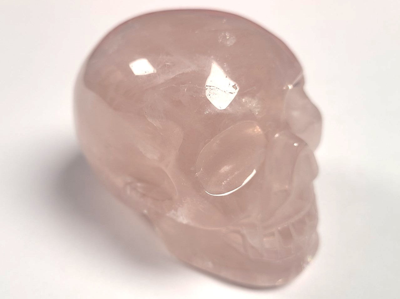 Shaped, Skull 3" Rose Quartz (Copy)