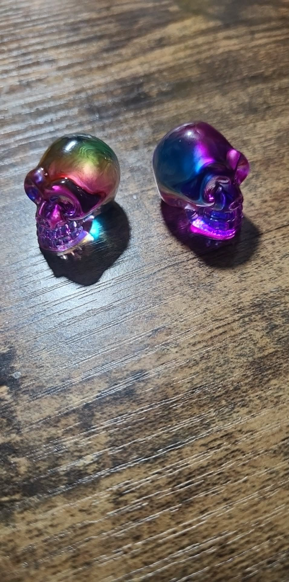 Shaped, 1.25 inch Skull, VariousGemstones