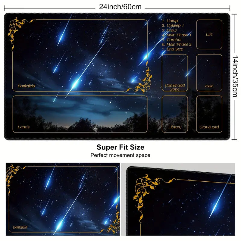 Playmat MTG, Blue Sky Meteor Streaks