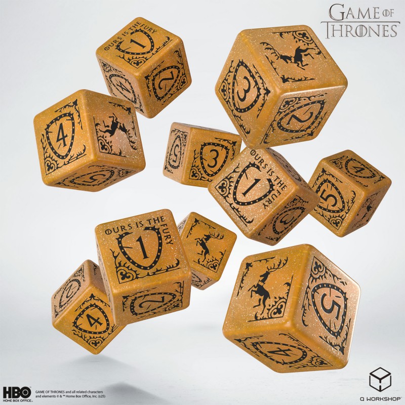 Game of Thrones. Baratheon 10xD6 Dice Set.