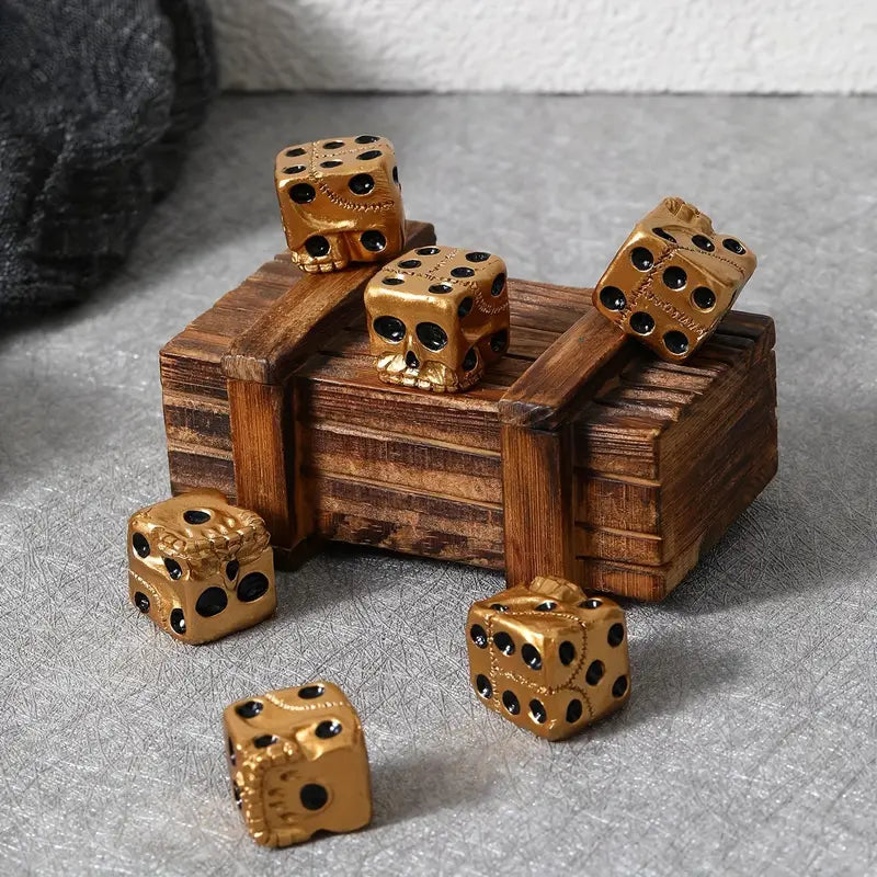 Dice - Skull 6 siders various colors