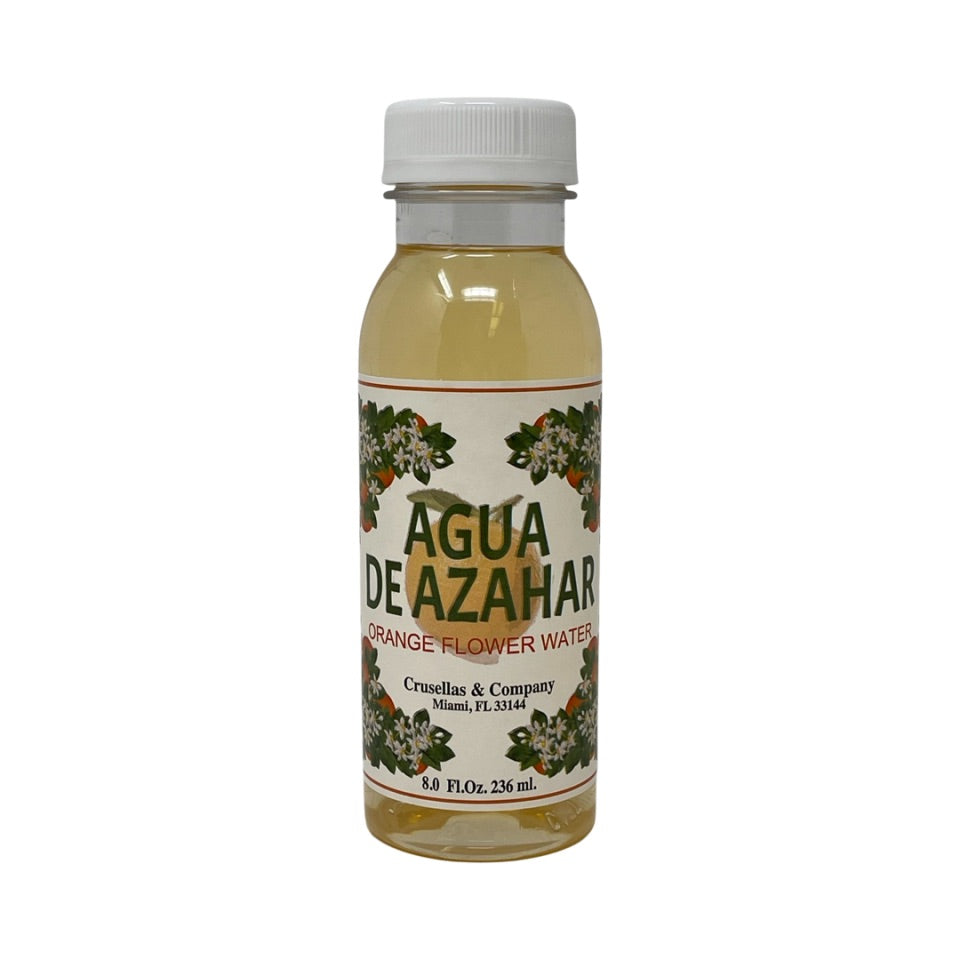 Agua De Azahar 4 Oz. Orange Flower-Blossom Water Drink Ease Stress Glass  Bottle