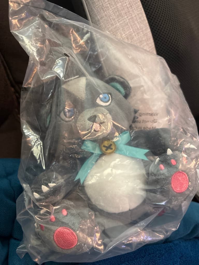 Kuma Kuma Kuma Bear Anime Plush 7” Gray/Blue