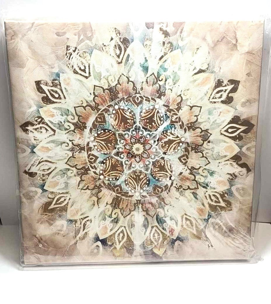 Art, Foil Mandala Canvas