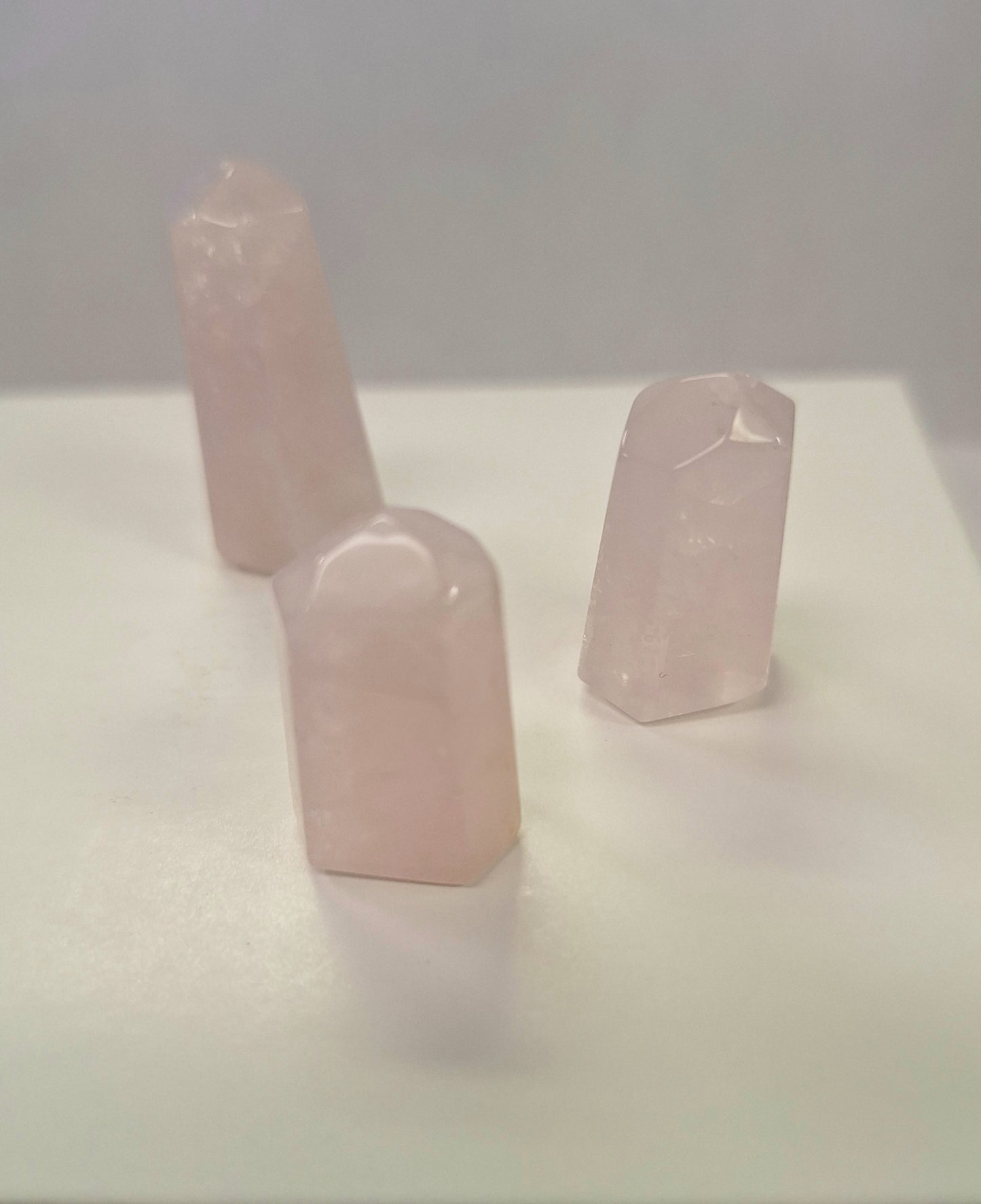 Rose Quartz Mini Towers