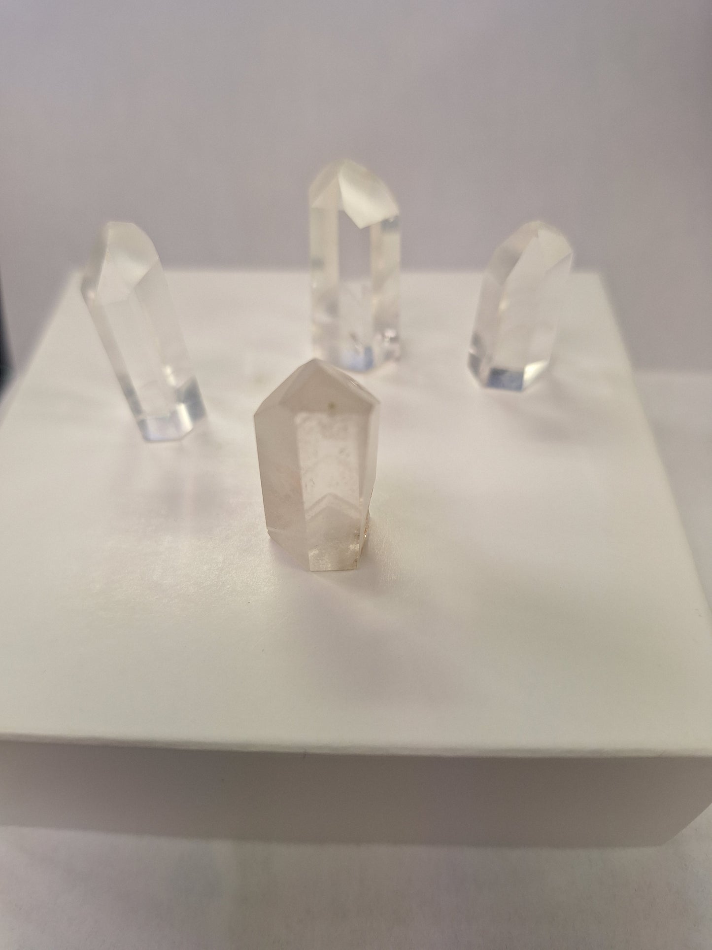 Clear Quartz Towers under 2 inch tall