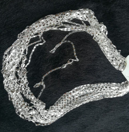 925 silver Snake Chain 2mm Necklace Electroplated