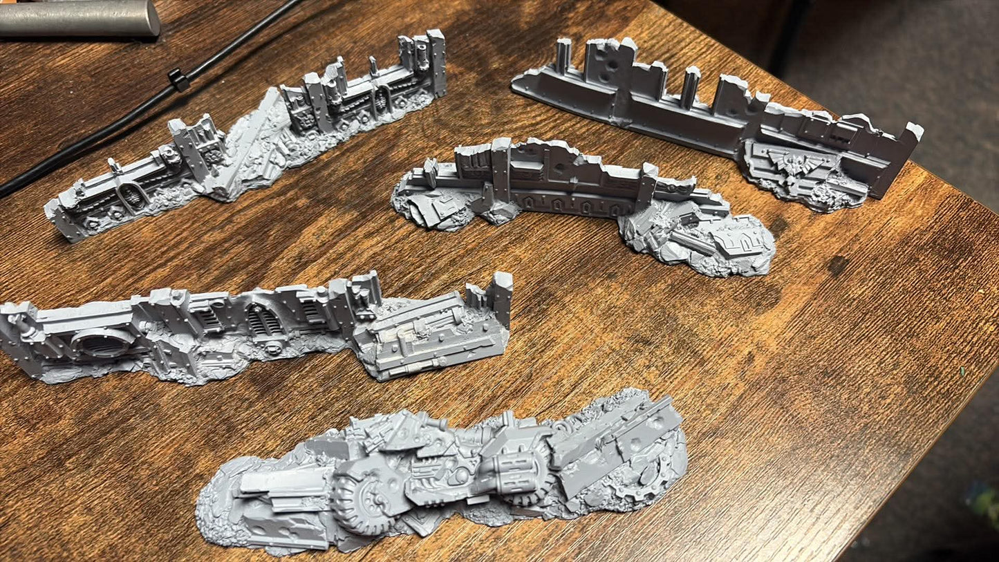 Warhammer 40k scatter terrain 5-6 inches long