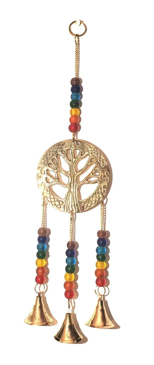 Wind Chime, Brass Tree of Life and Bells