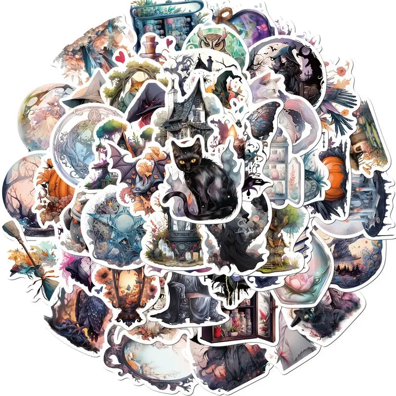Mystical Witchy Stickers - Waterproof