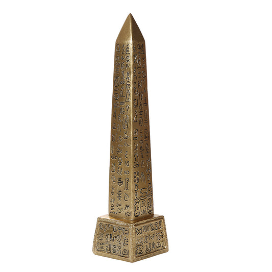 Egyptian Figurine, Egyptian Obelisk Gold