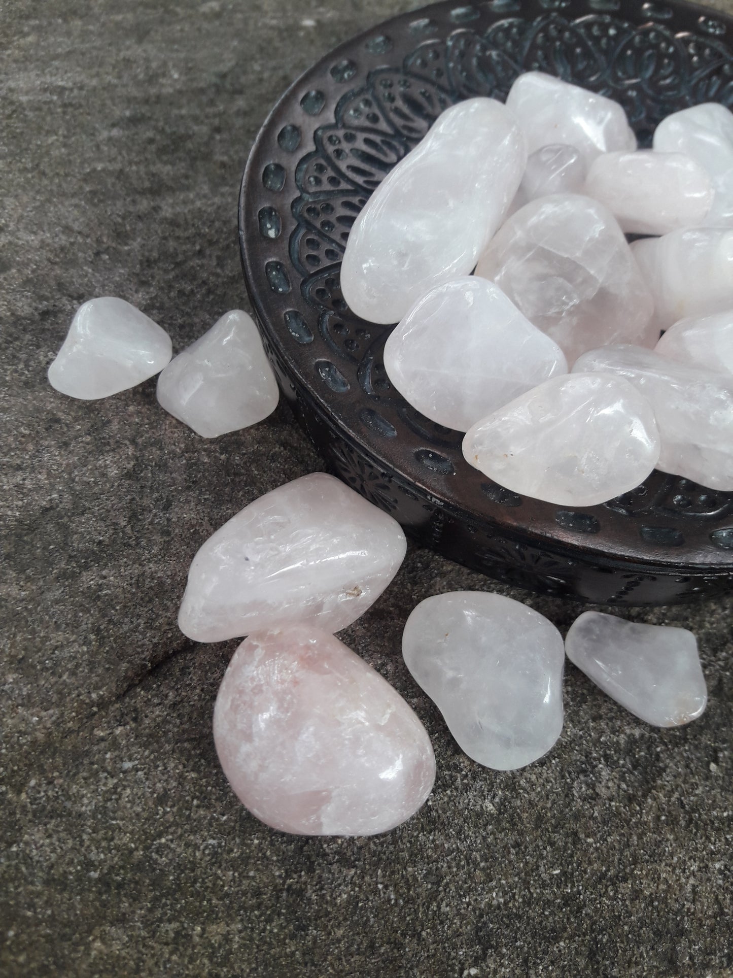 Tumbled, Quartz, rose