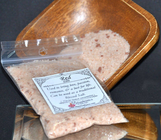 Red Blessed Salt - Adding Love and Passion to your protected space