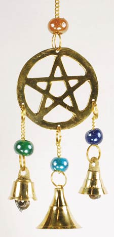 Wind Chime pentacle with 3 bell