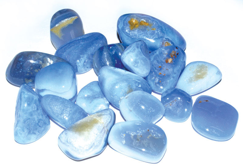 Tumbled, Agate, Blue Lace