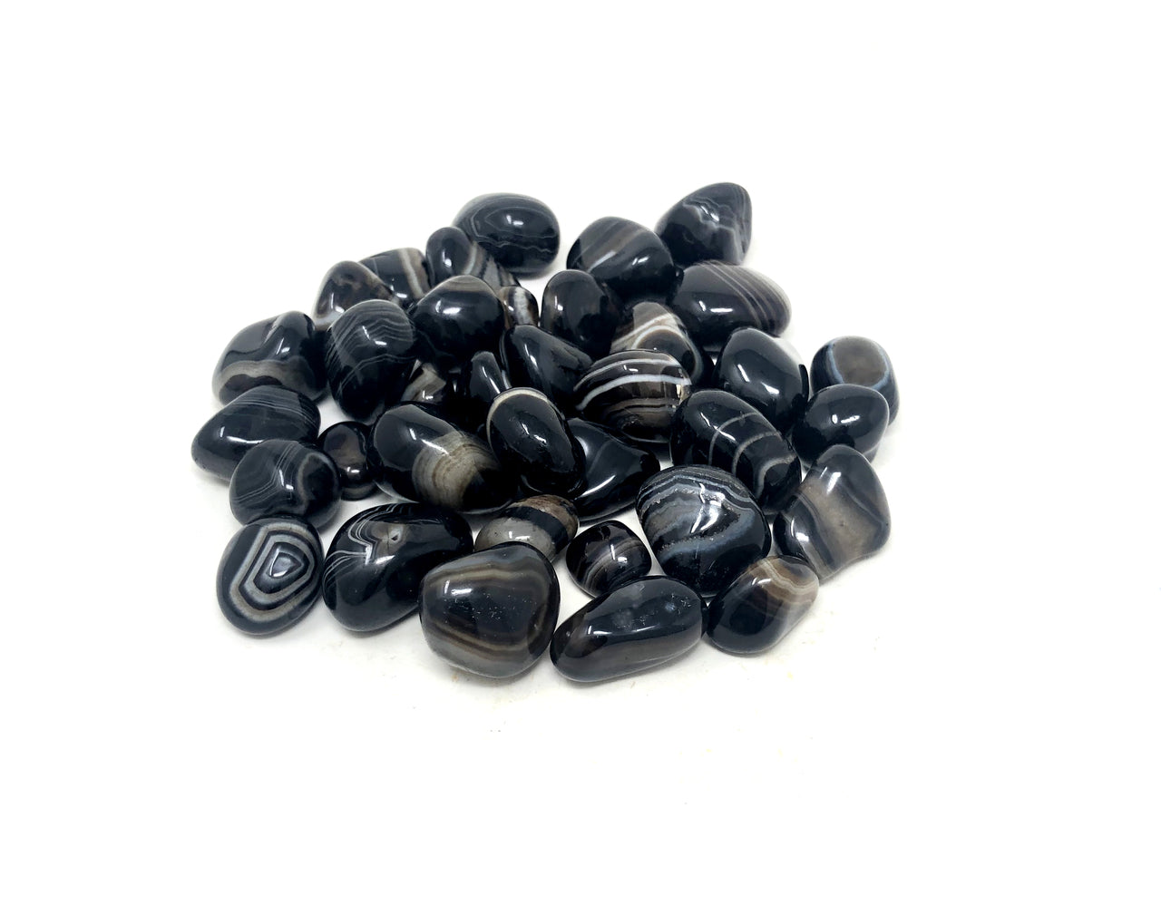 Tumbled, Agate, Black Sulemani Hakik