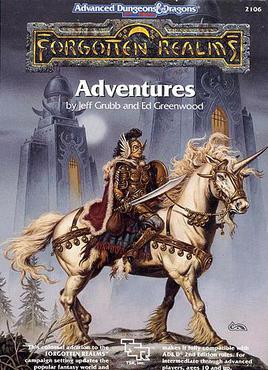 FORGOTTEN REALMS ADVENTURES - ADVANCED DUNGEONS & DRAGONS TSR 2106