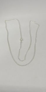 Sterling Silver Chain, Italian Silver Traversino 22"