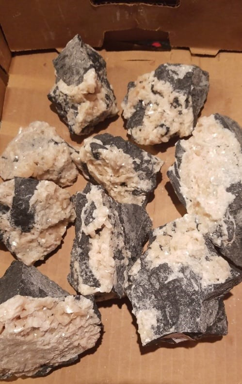 Specimen, Extra Large Pink Calcite on Dolomite, Pennsylvania Found