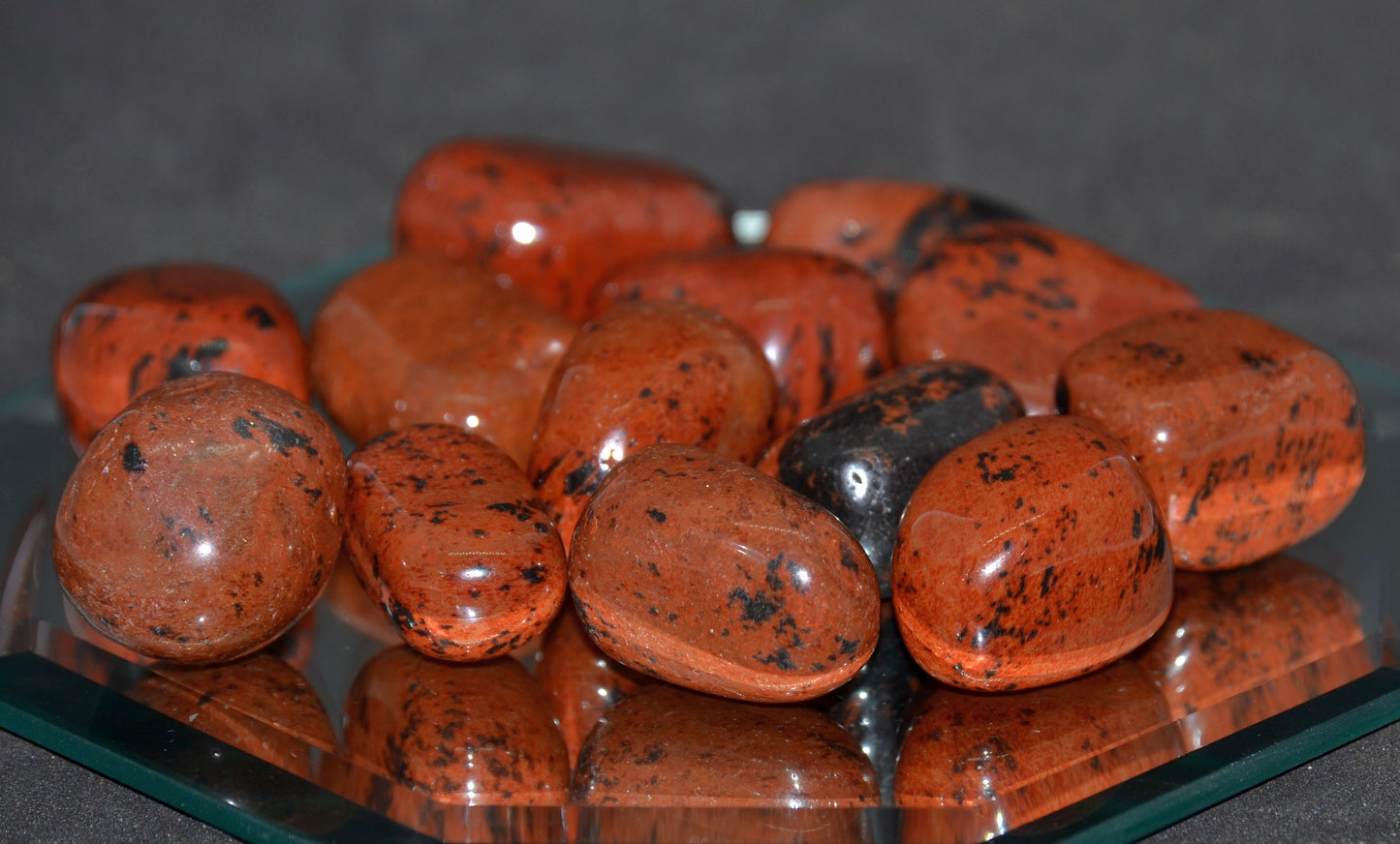 Tumbled, Obsidian, Mahogany