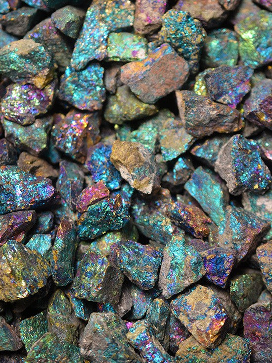 Rough, Peacock Ore Nuggets Small