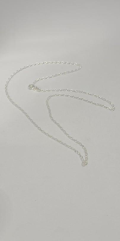 Sterling Silver Chain, Italian Silver Rombo 24"
