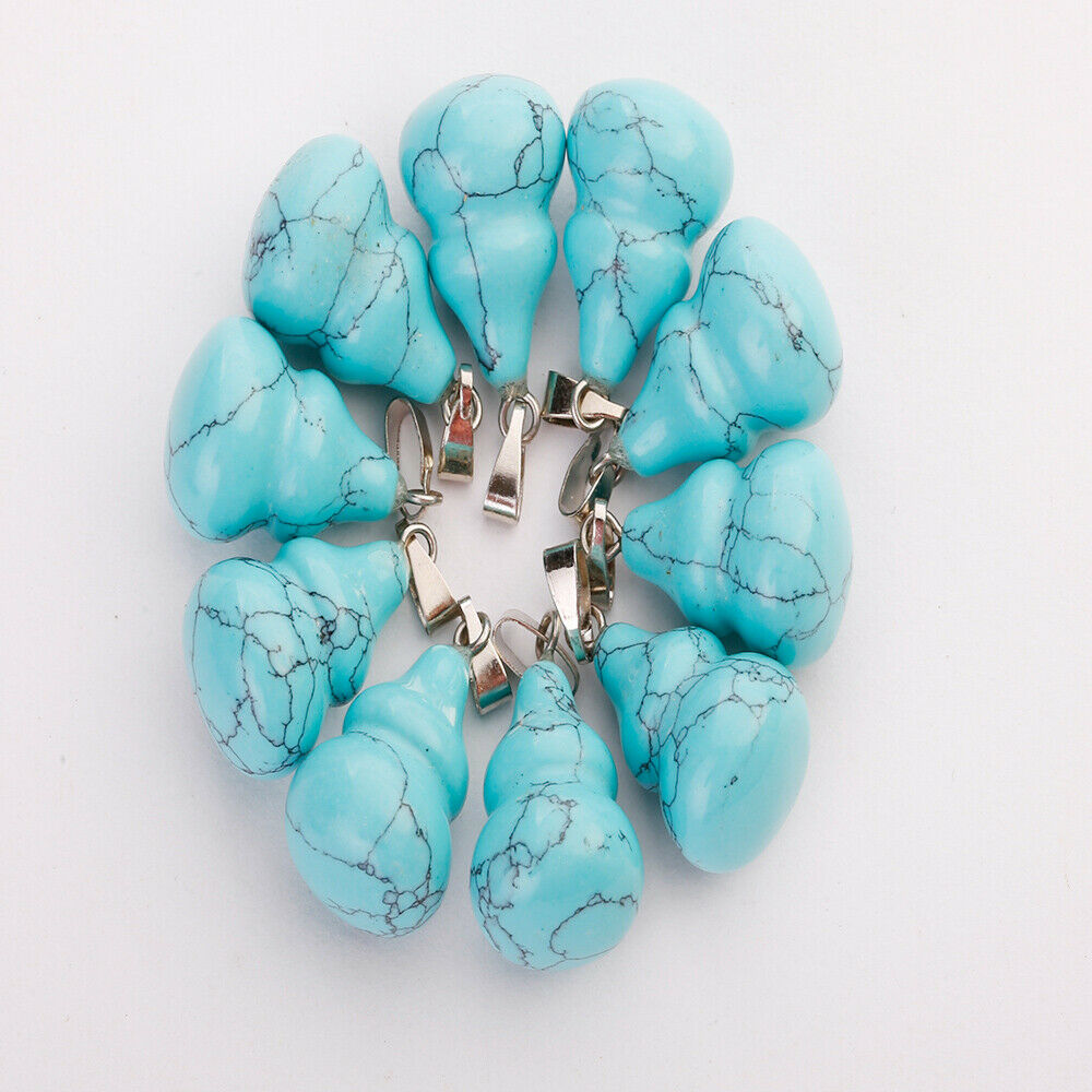 Pendant, Gemstone, Wu Lou , Turquoise