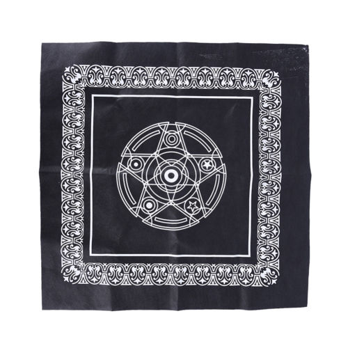 Altar Cloth, Pentacle Double Black