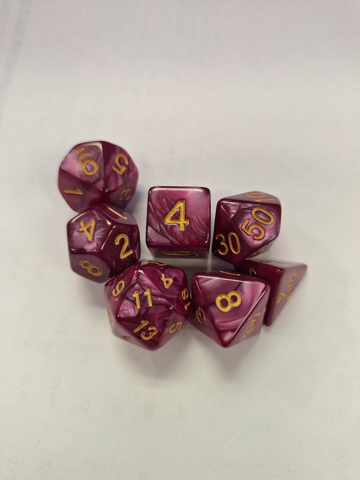 Dice Sets - Pearlescent Colors - full set of 7 dice