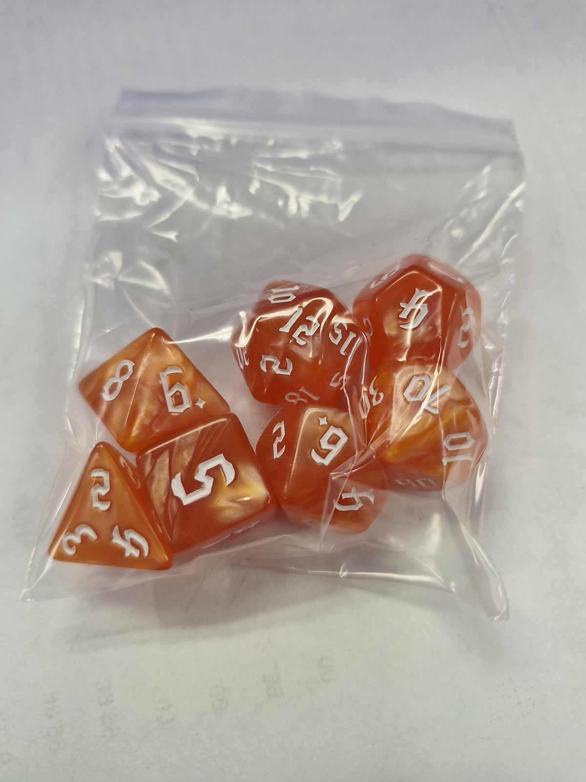 Dice Sets - Pearlescent Colors - full set of 7 dice