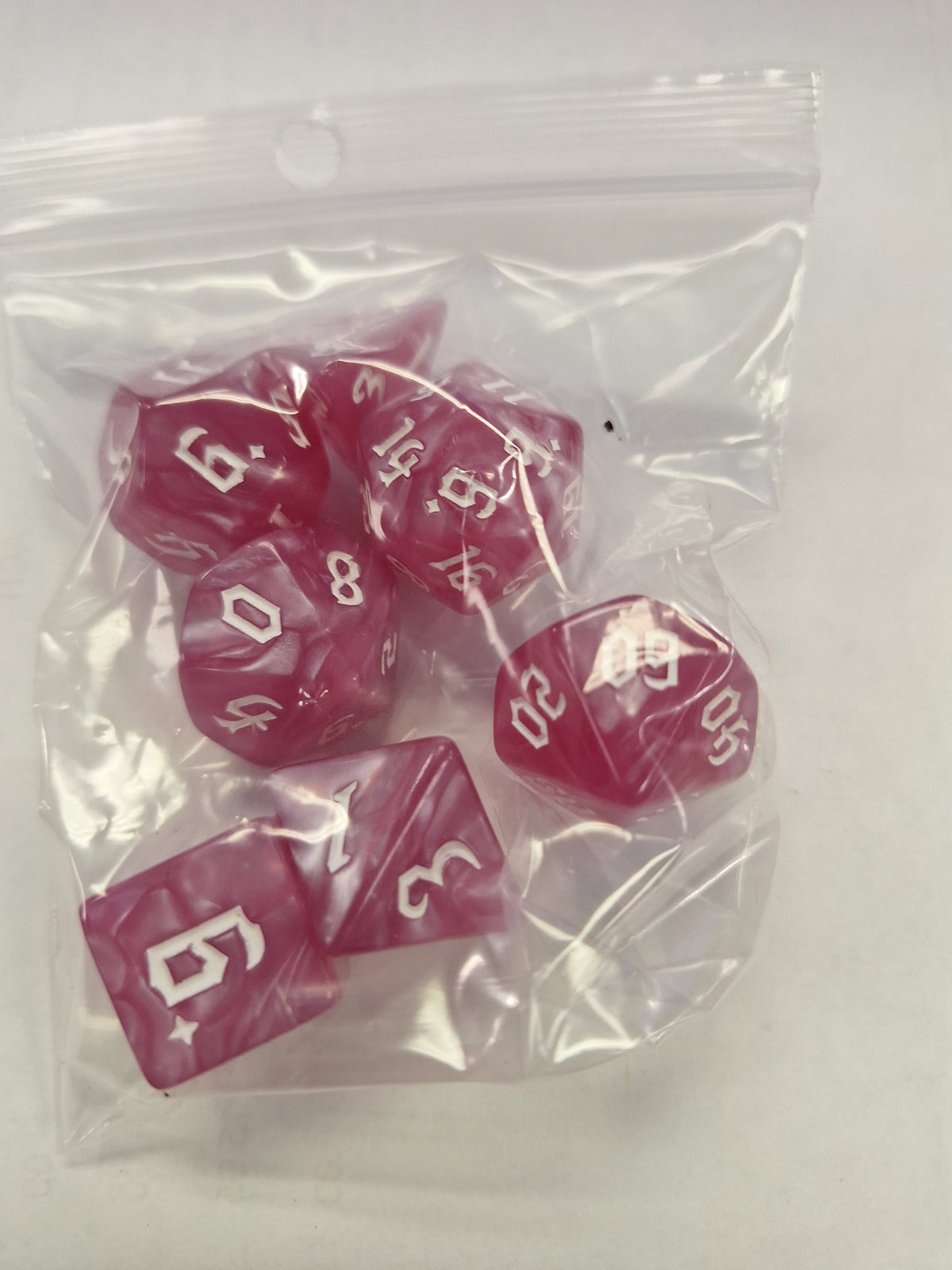 Dice Sets - Pearlescent Colors - full set of 7 dice