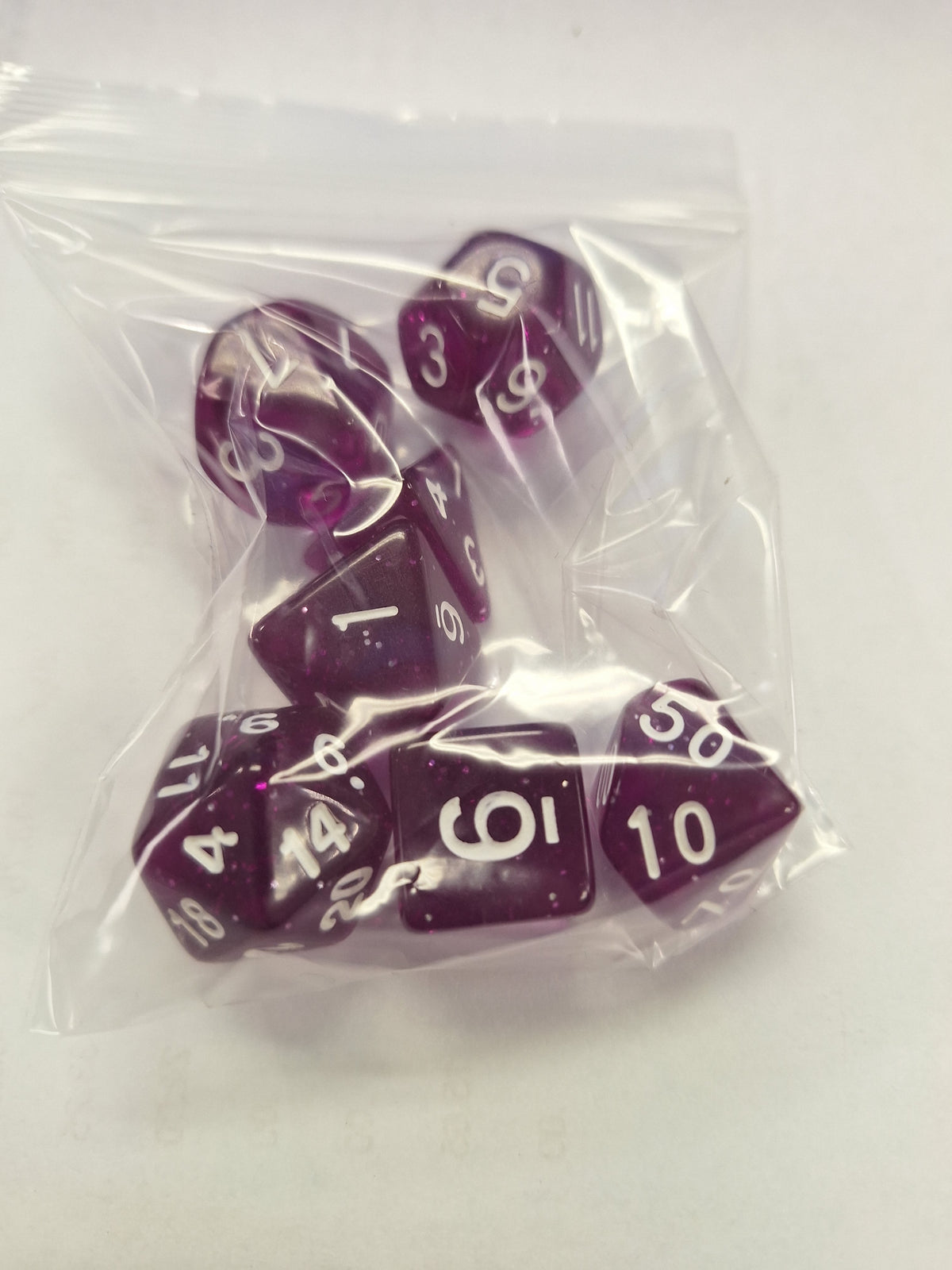 Dice Sets - Pearlescent Colors - full set of 7 dice