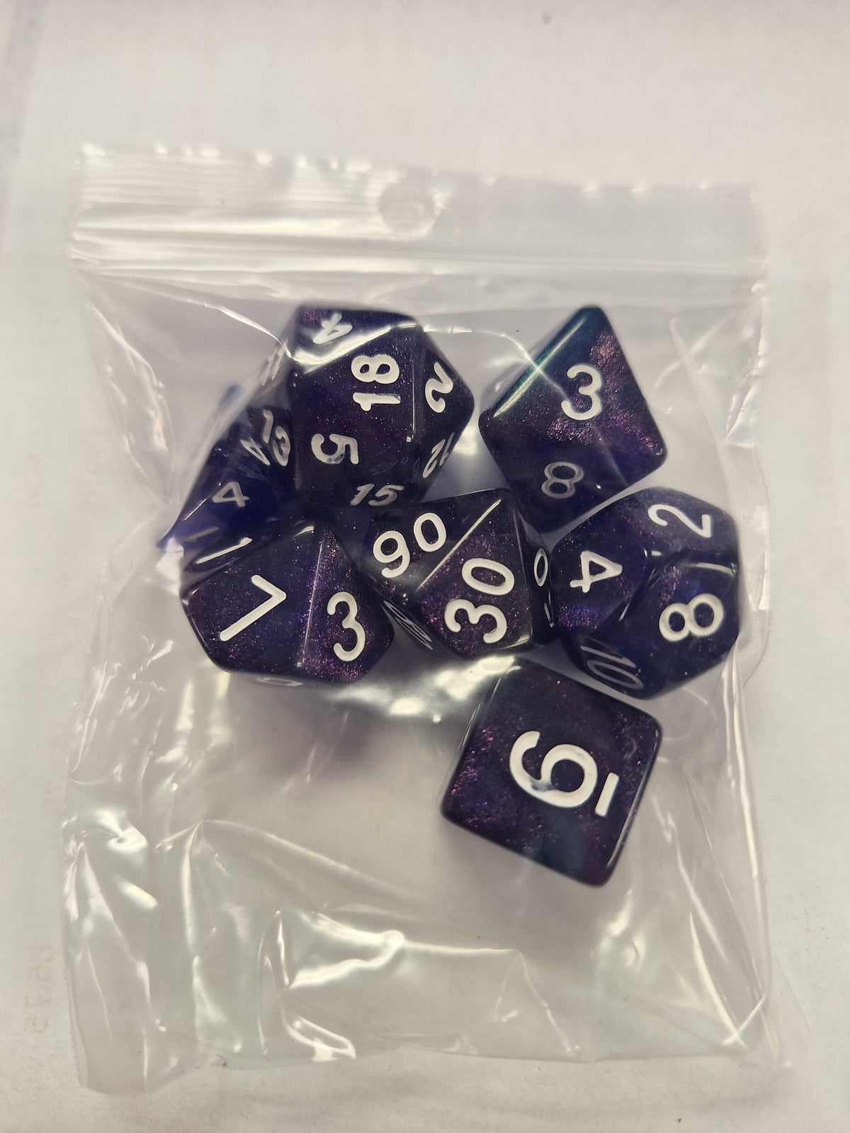 Dice Sets - Pearlescent Colors - full set of 7 dice