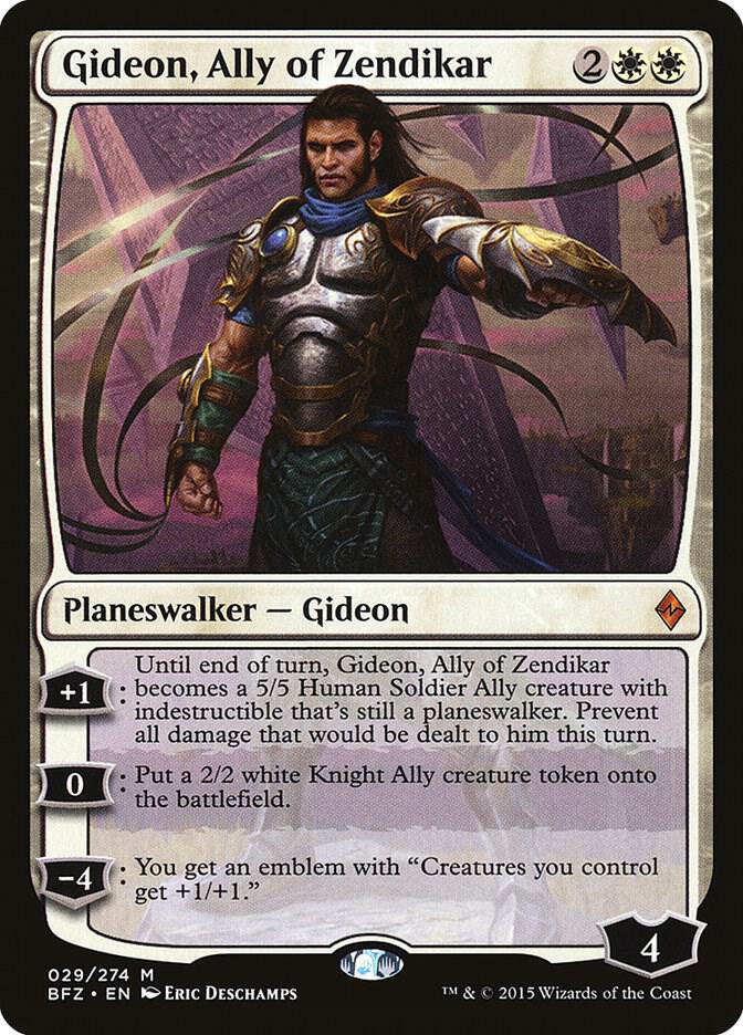 Gideon, Ally of Zendikar - Battle for Zendikar (Foil) (M)