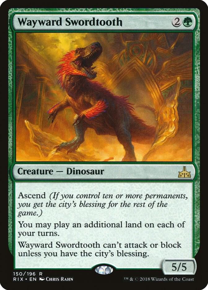 Wayward Swordtooth - Rivals of Ixalan (R)