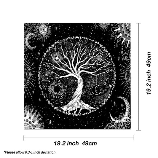 Alter Cloth-  Tree of Life with Moon Phases