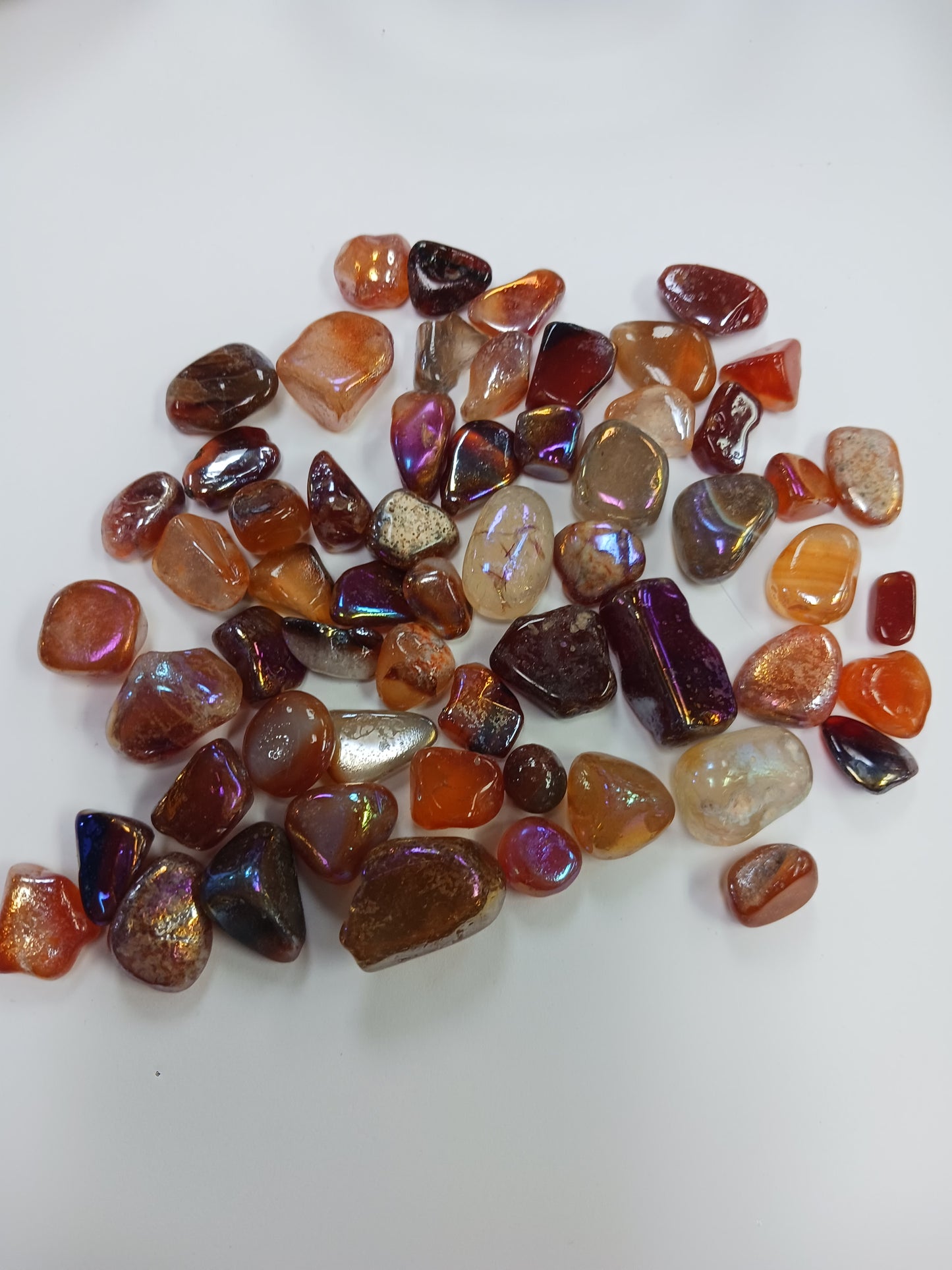 Tumbled, Aura Carnelian Nugget