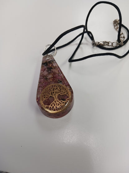 Necklace- Orgonite Teardrop