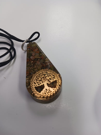 Necklace- Orgonite Teardrop