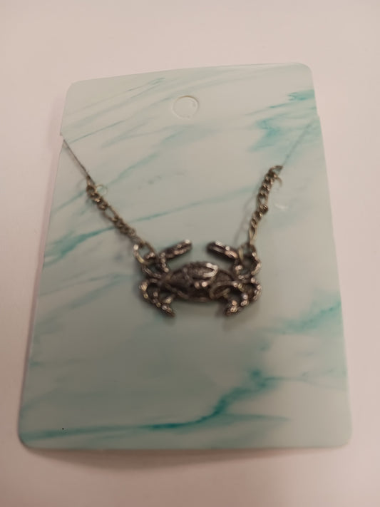 Necklace- Pewter Crab