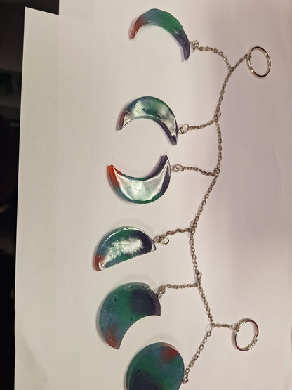 Resin Hanging Moons