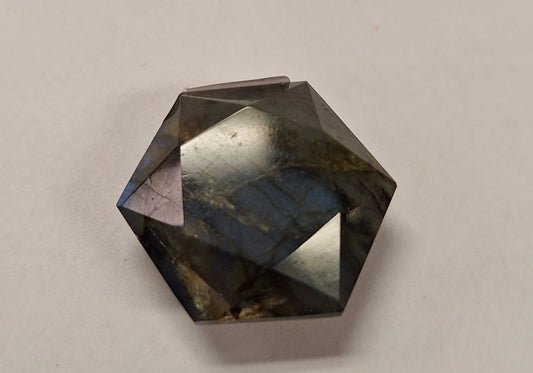 Labradorite Faceted Hexagon