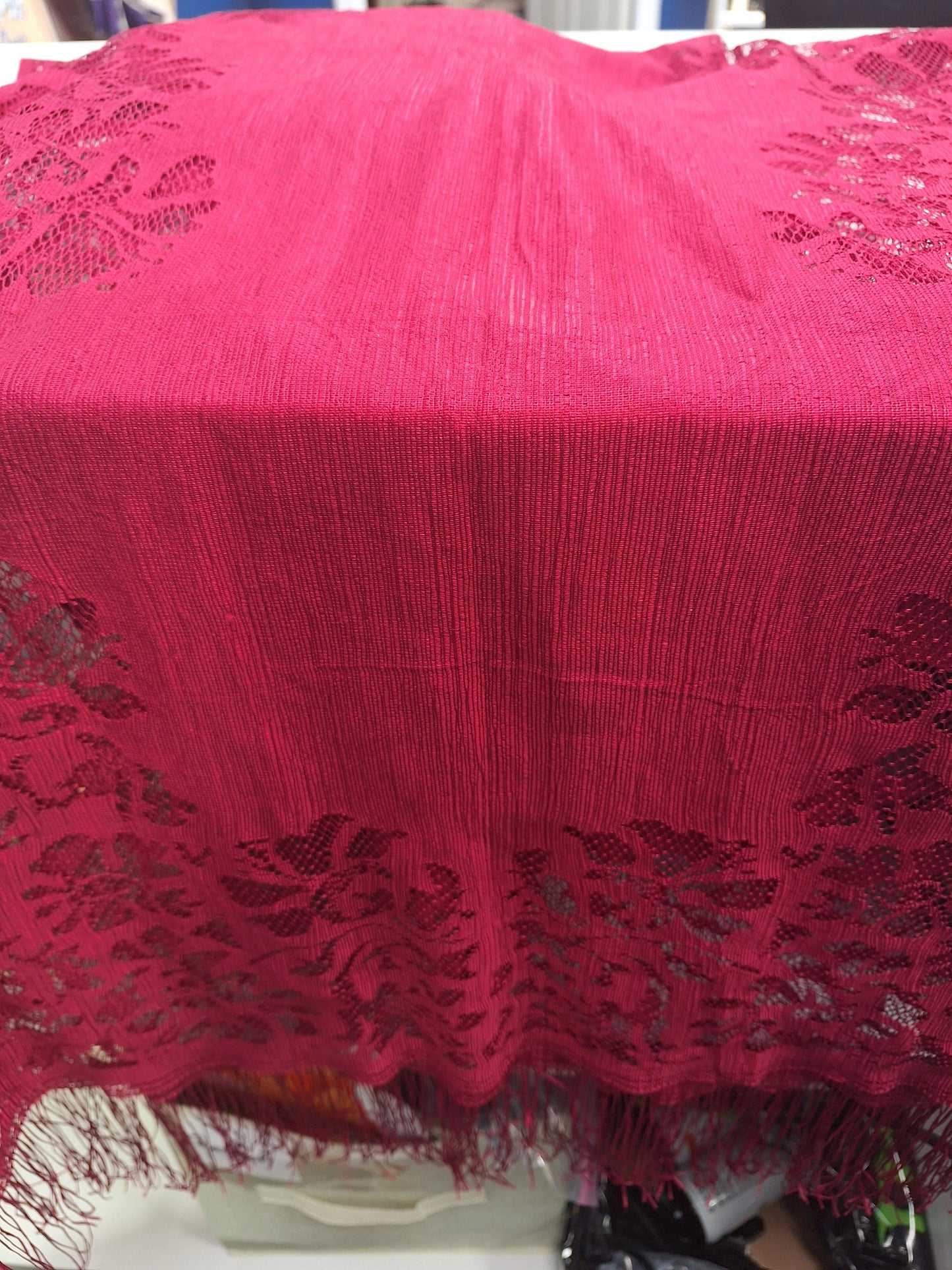 Alter Cloth, Burgundy Lace