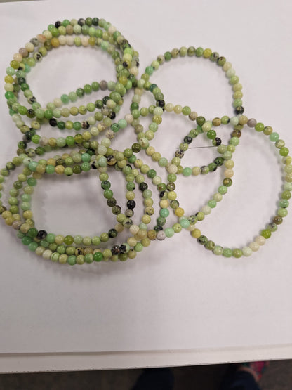 Gemstone Bracelets in 4mm round beads