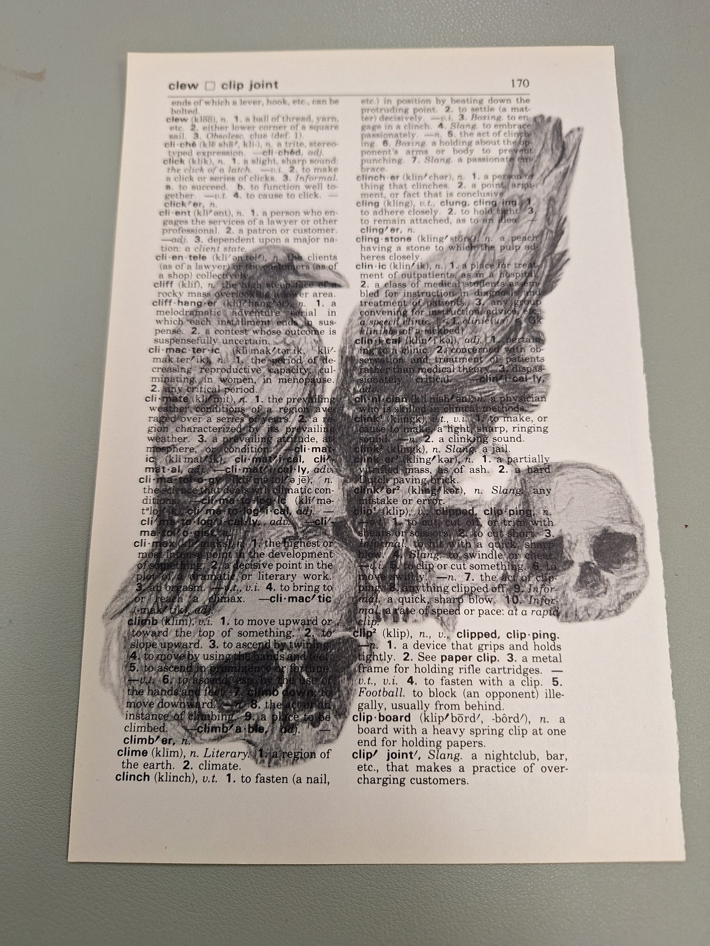 Art Prints on Dictionary Pages: Ravens & Crows