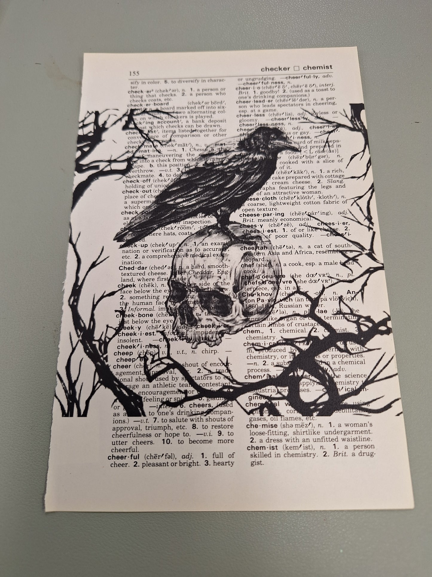 Art Prints on Dictionary Pages: Ravens & Crows