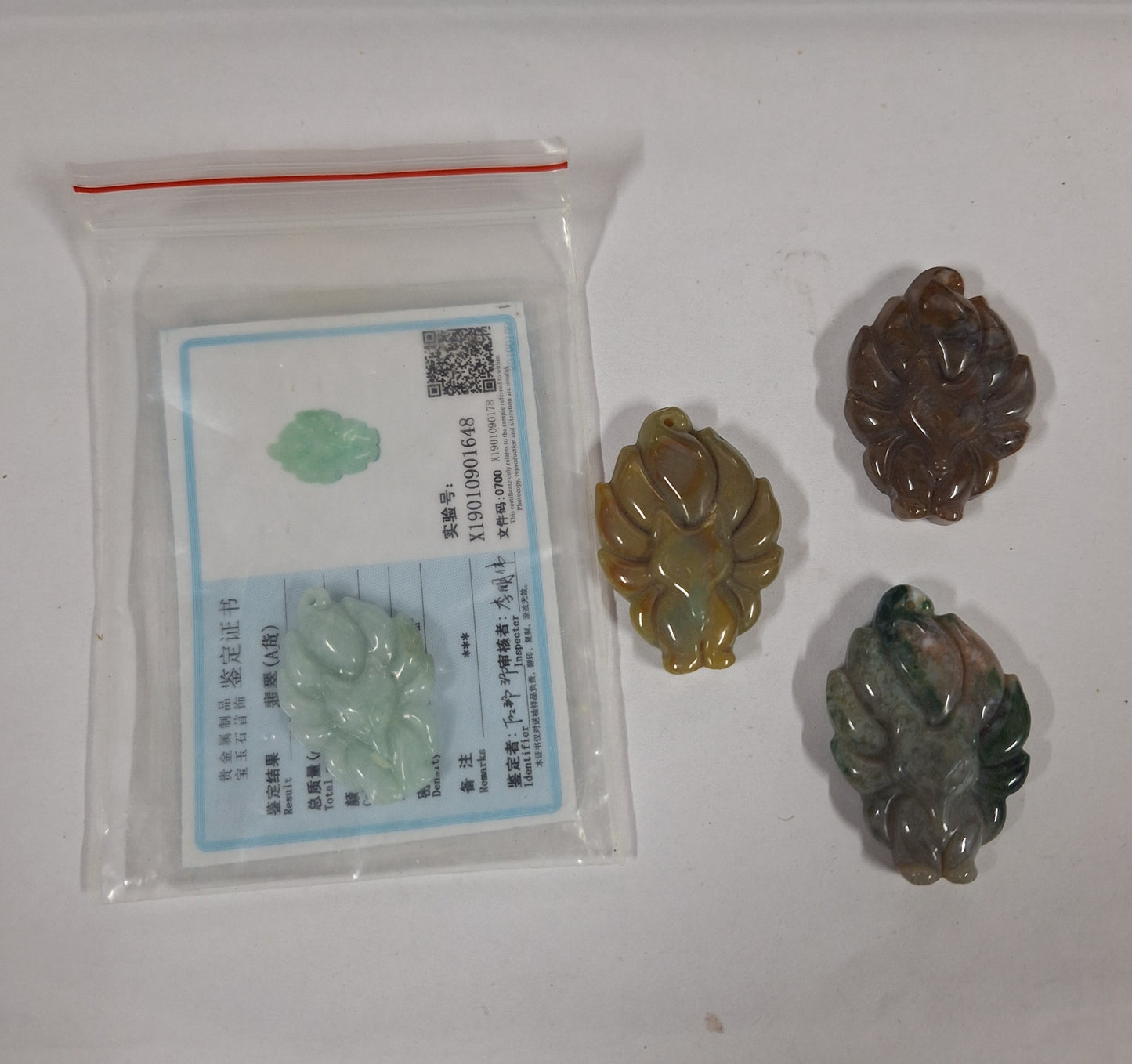 Carved Gemstone Kitsune