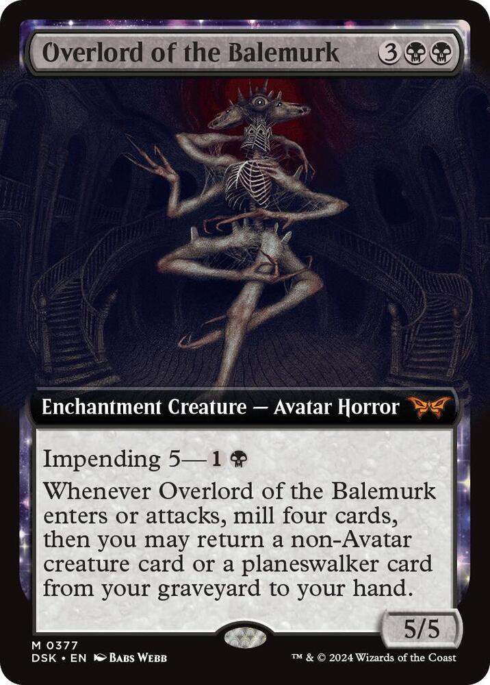 Overlord of the Balemurk (Extended Art) - Duskmourn: House of Horror (DSK)y)