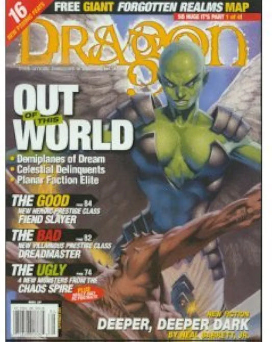 Dragon Magazine #287 with Forgotten Relams Map 1 0f 4